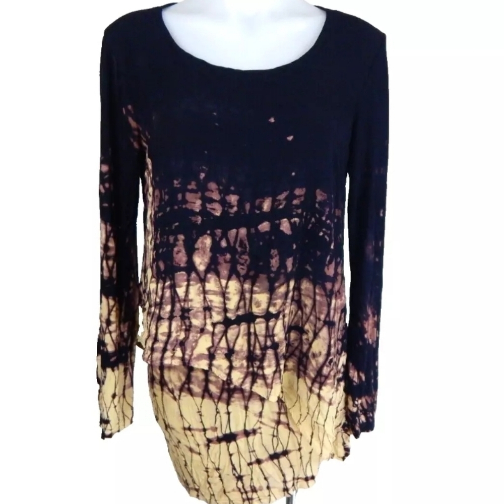 XCVI Castillo Tie Dye Tunic Top